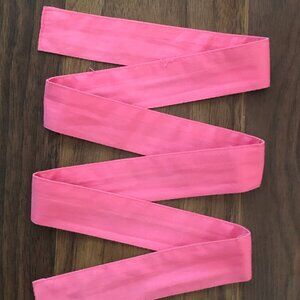 Gymboree Polka Dot Poodle Fabric Tie Sash Pink Ribbon Style Belt 8 9 10 12 Girls